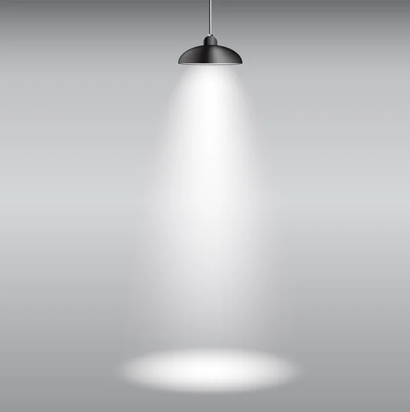 Achtergrond met verlichting lamp. lege ruimte voor uw tekst of obje — Stockvector