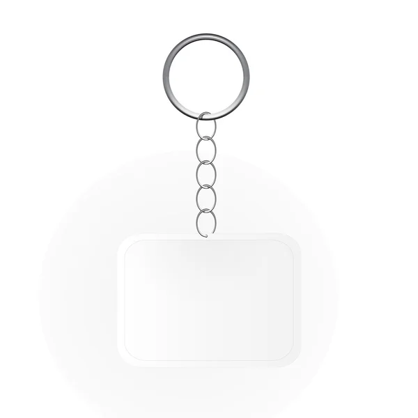 Mal Keychain Keys on a Ring with a Chain. Vektorillustrati – stockvektor