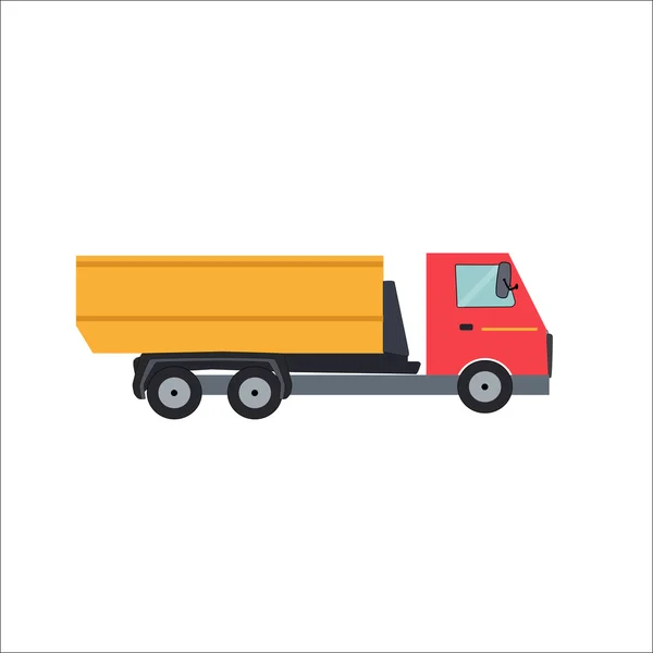 Ftat Truck Vector Illustration — Stock Vector