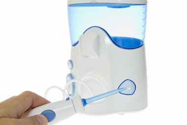 Diş fırçalama, diş etleri masaj. Oral Kavite Temizleme irrigator