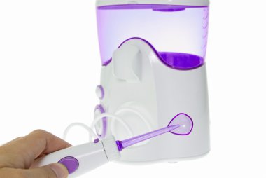 Diş fırçalama, diş etleri masaj. Oral Kavite Temizleme irrigator