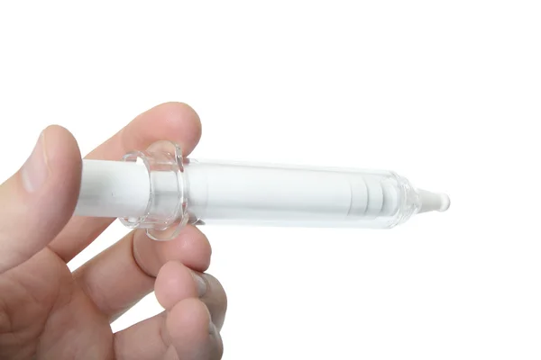 Syringe with Medicine Isolated — Stock Photo, Image