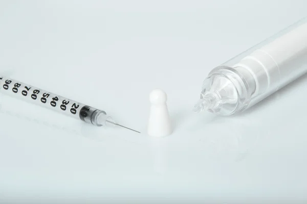 Syringe with Medicine Isolated — Stock Photo, Image