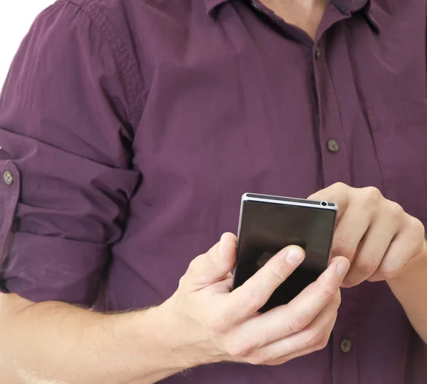 Man met mobiele telefoon — Stockfoto