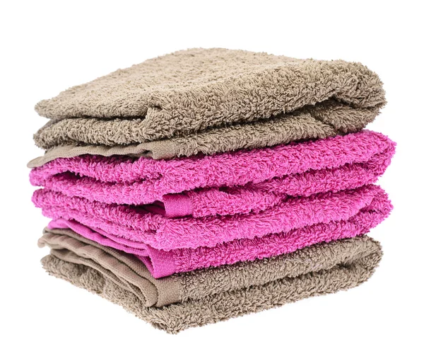Towels Isolated on White Background — Stock Photo, Image