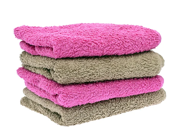 Towels Isolated on White Background — Stock Photo, Image