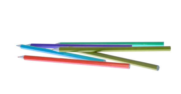 İzole renkli kalem kümesi — Stok fotoğraf
