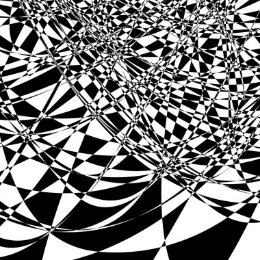 Soyut Psikedelik Sanat Arkaplanı. Vektör İllüstrasyonu.