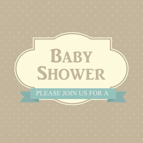 Baby Shower zaproszenia ilustracji wektorowych — Wektor stockowy