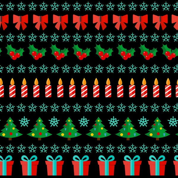 クリスマスと新年の Seamles パターン背景を抽象化します。Vect — ストックベクタ