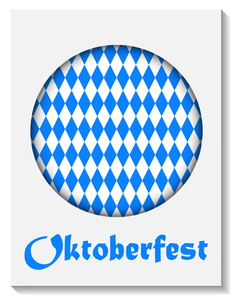 Oktoberfest Blue Background Vector Illustration — Stock Vector