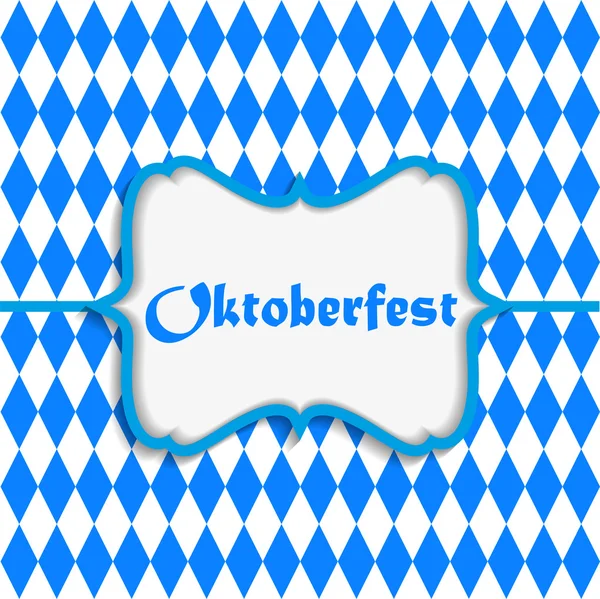 Oktoberfest Blue Background Vector Illustration — Stock Vector