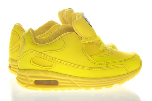Krásné žluté boty. Izolovaný — Stock fotografie