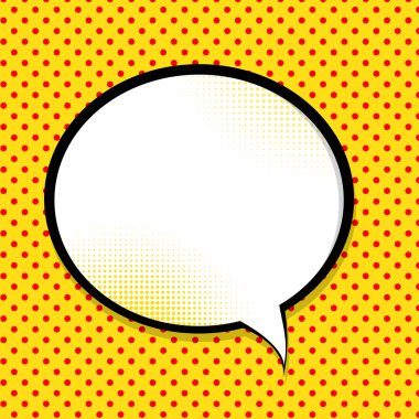 Konuşma balonu Pop arka plan sanat vektör