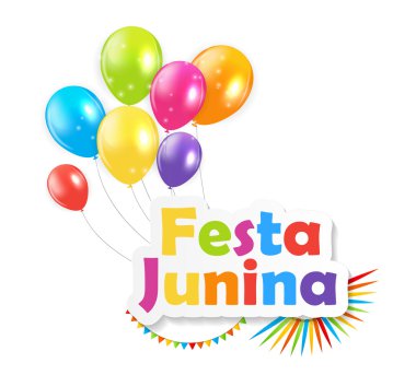 Festa Junina arka plan vektör çizim