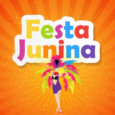 Festa Junina arka plan vektör çizim