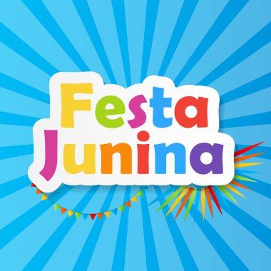 Festa Junina arka plan vektör çizim