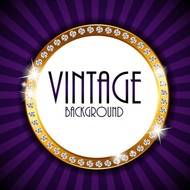 Retro Vintage arka plan şablonu vektör çizim