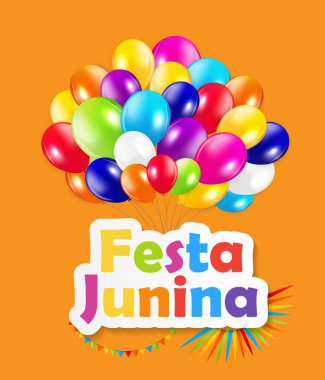 Festa Junina arka plan vektör çizim