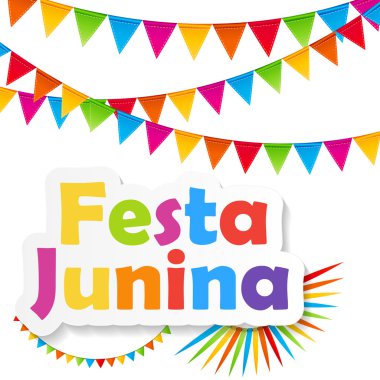 Festa Junina arka plan vektör çizim