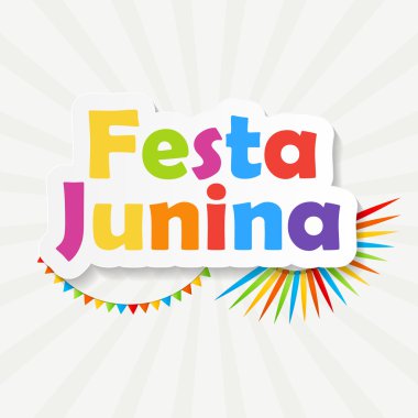Festa Junina arka plan vektör çizim