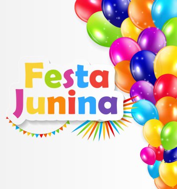 Festa Junina arka plan vektör çizim