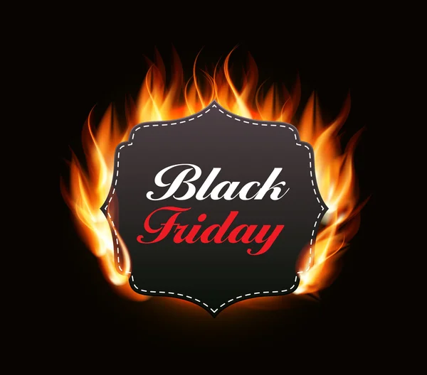 Kara Cuma satış vektör illüstrasyonu