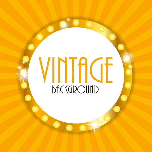 Retro Vintage Background Template Vector Ilustração — Vetor de Stock