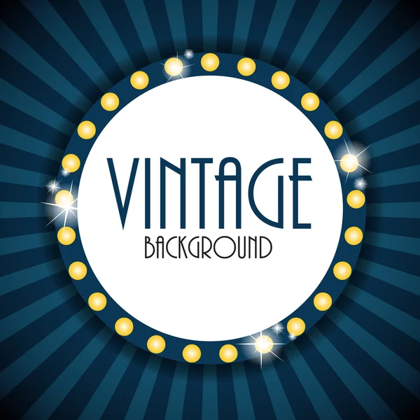 Retro Vintage Background Template Vector Ilustração — Vetor de Stock