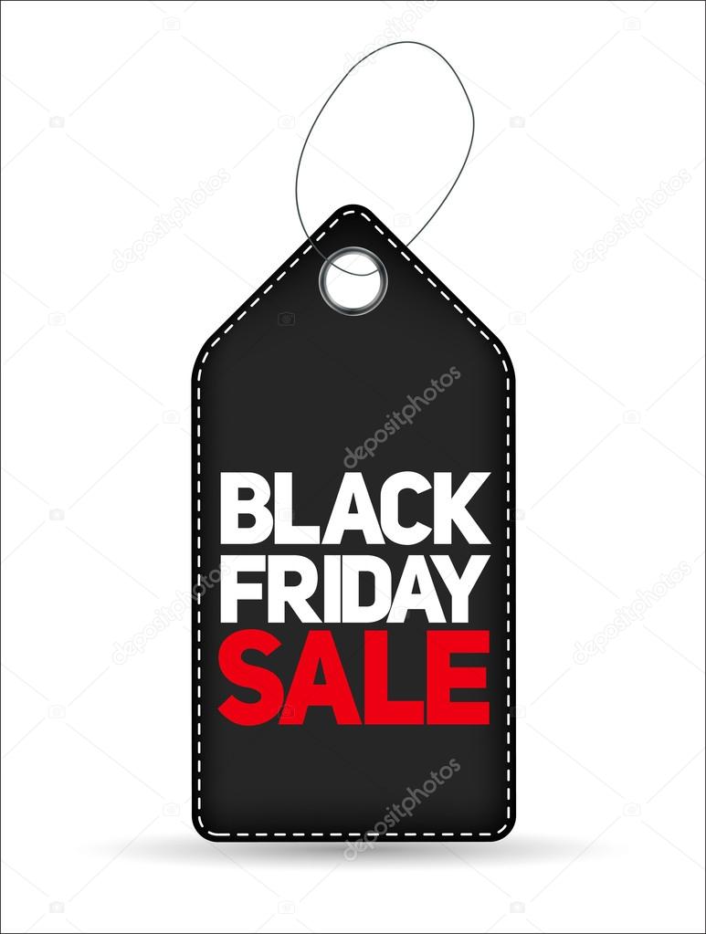 Black Friday Sale Label Vector Illustration