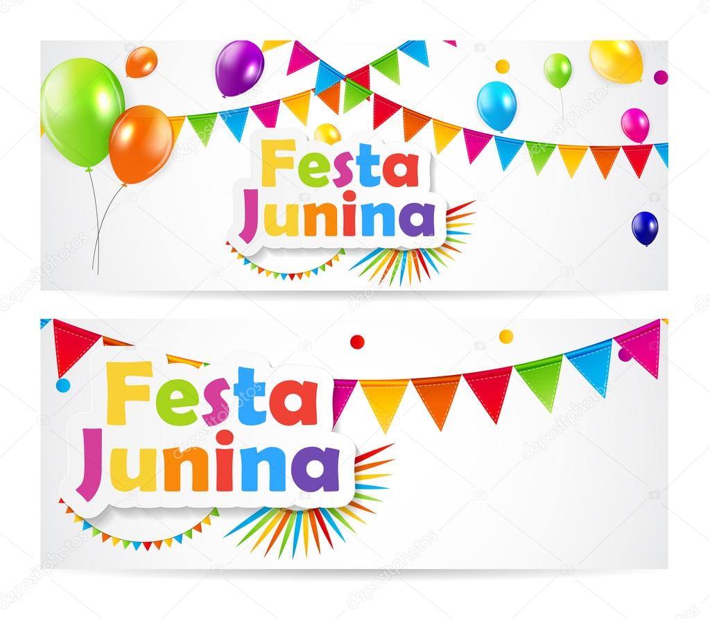 Festa Junina Background Vector Illustration