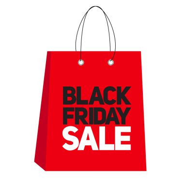 Siyah Cuma satış etiket vektör çizim