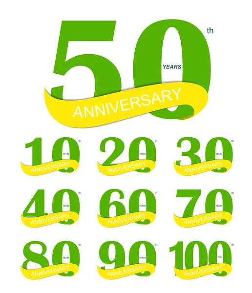 Template Logo 30th Anniversary Vector Illustration — Stock Vector
