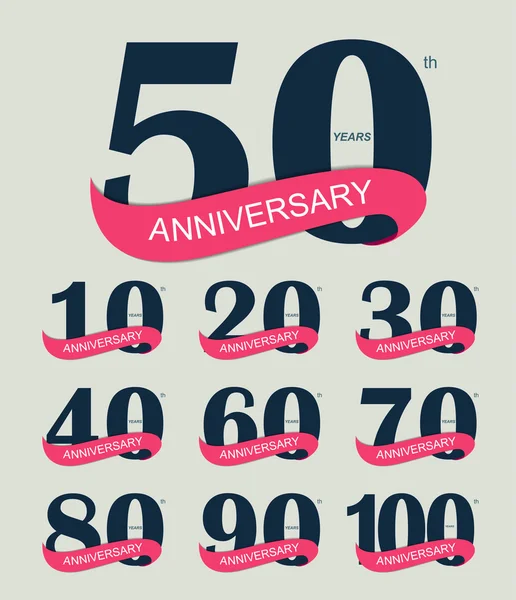 テンプレート ロゴ 30 周年ベクトル イラスト — ストックベクタ