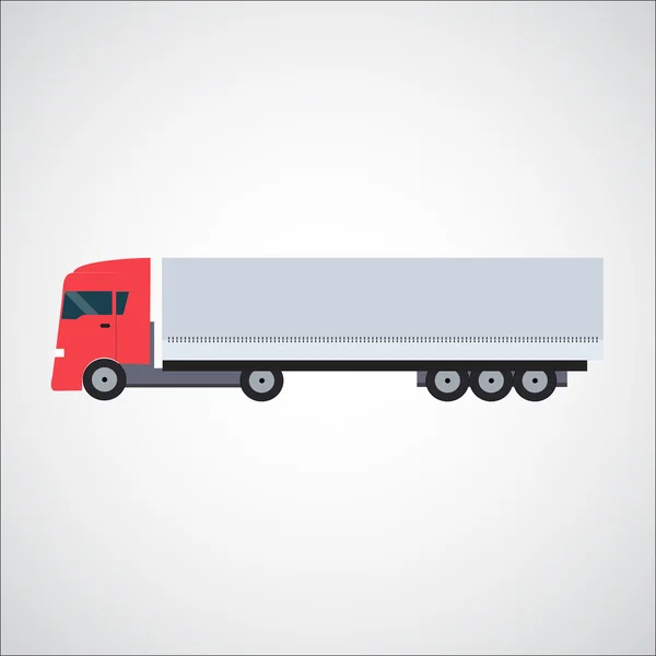 Ftat Truck vectorillustratie — Stockvector