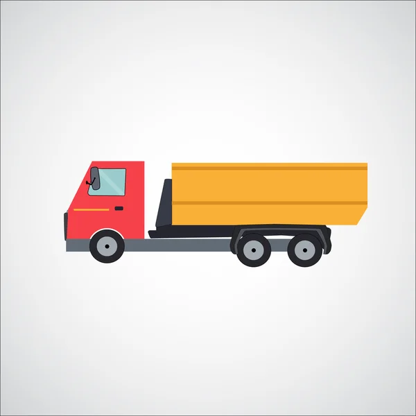 Ftat Truck Vector Illustration — Stock Vector