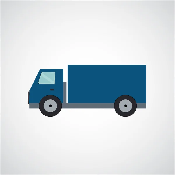 Ftat Truck Vector Illustration — Stock Vector