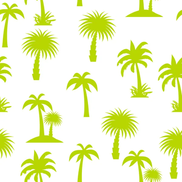 Palm Tree Seamless Pattern Vector Illustration — Stock Vector