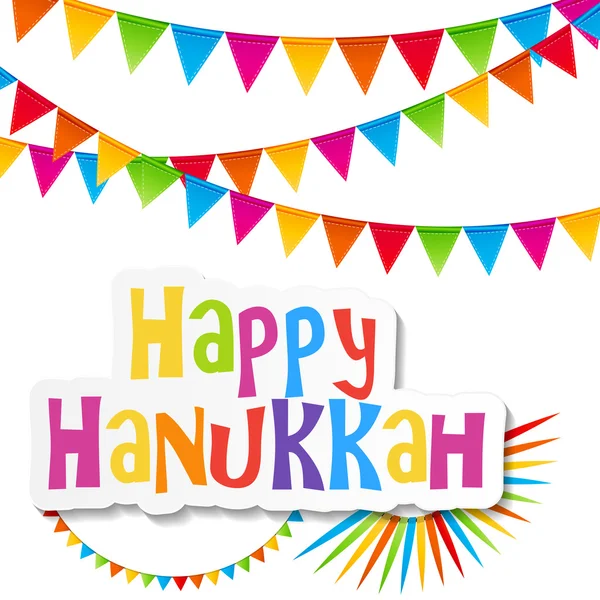 Feliz Hanukkah fondo de vacaciones — Vector de stock
