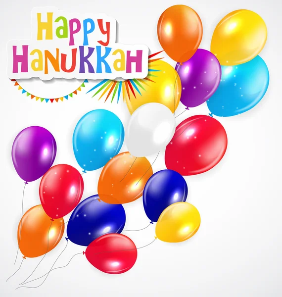 Feliz Hanukkah fondo de vacaciones — Vector de stock