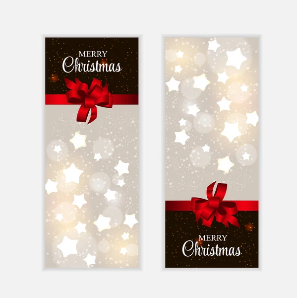 Christmas Banners and Cards Set — Stock Vector