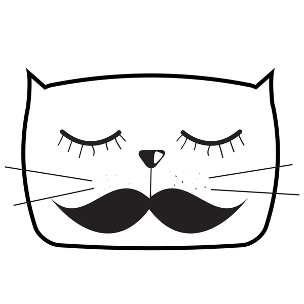 Αστεία γάτα κινουμένων σχεδίων — Διανυσματικό Αρχείο