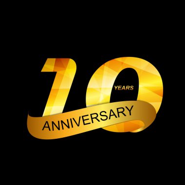 Template Logo 10th Anniversary clipart