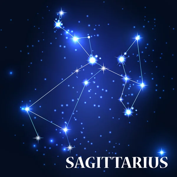 Sagittario segno zodiacale. — Vettoriale Stock