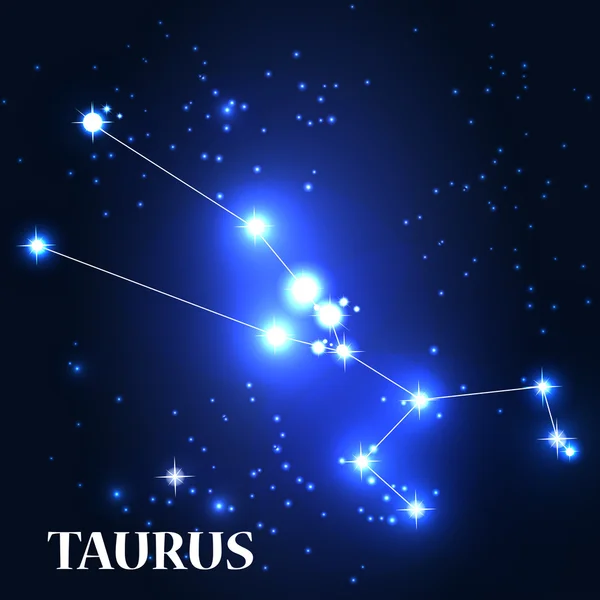 Signo zodiacal de Tauro. — Archivo Imágenes Vectoriales