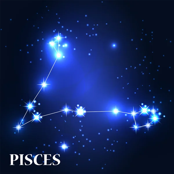 Poissons signe du zodiaque. — Image vectorielle