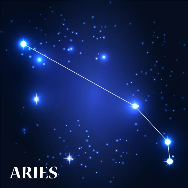 Aries Zodiac Sign. — Stock Vector