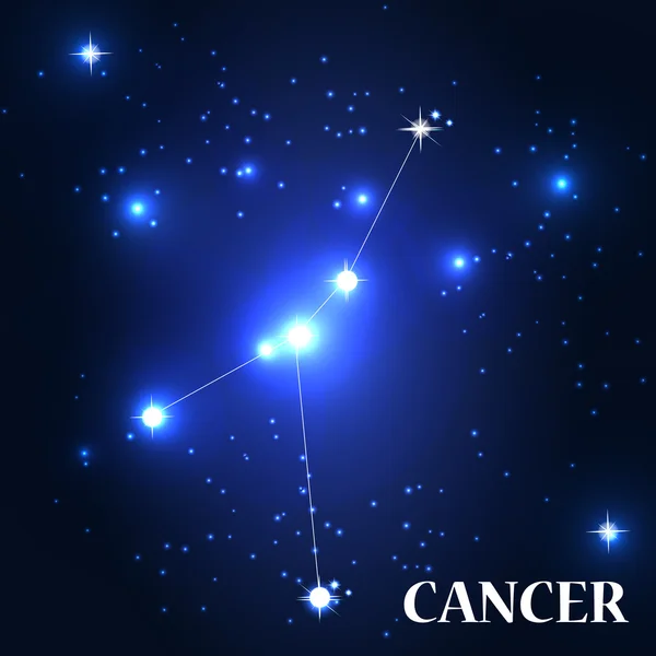 Cancro segno zodiacale. — Vettoriale Stock