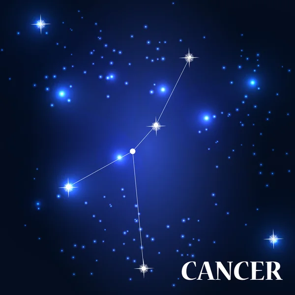 Cancro segno zodiacale. — Vettoriale Stock