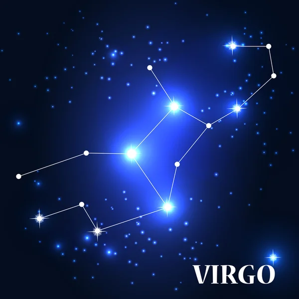 Symbol: Virgo Zodiac Sign. — Stock Vector